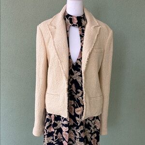 Rag & Bone Cream Textured Women's Blazer
